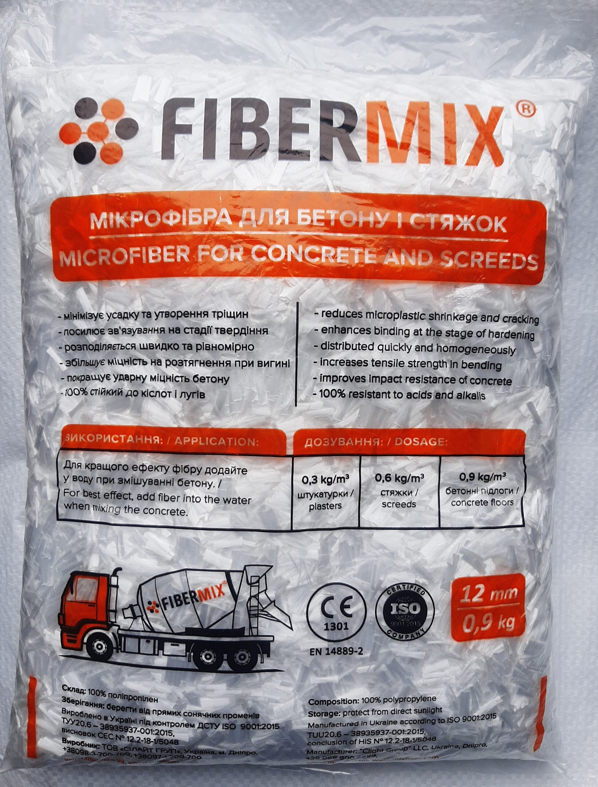 FiberMix beton mikroszál repedésmegelőzésre 12 mm, 0,9 kg/csomag - Image 8